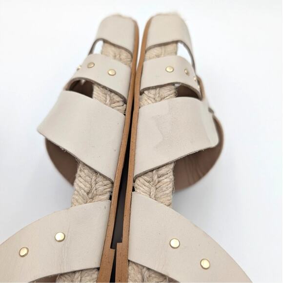 Bruno Magli Perla Ankle Strap Espadrille Sandals Women's Cream Size US9M EU40 - Picture 7 of 13